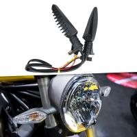 Funtasica 2x หลอดไฟส่องแบบมีทิศทางสัญญาณเลี้ยว LED เบาสำหรับ BMW F750GS ทนทาน