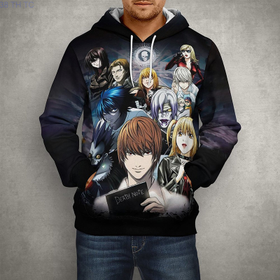 Anime Death Note 3D Print Hoodies Men Women Spring Fashion Casual Long Sleeve Cool Boy Girl Kids Harajuku Unisex Pullover Size:XS-5XL
