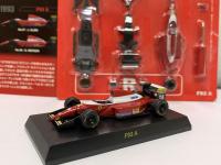 ของเล่นโมเดลการตกแต่งรถประกอบของรถแข่งชุดแข่ง F1 F93A KYOSHO Ferrari 28 Borg ของ1/64