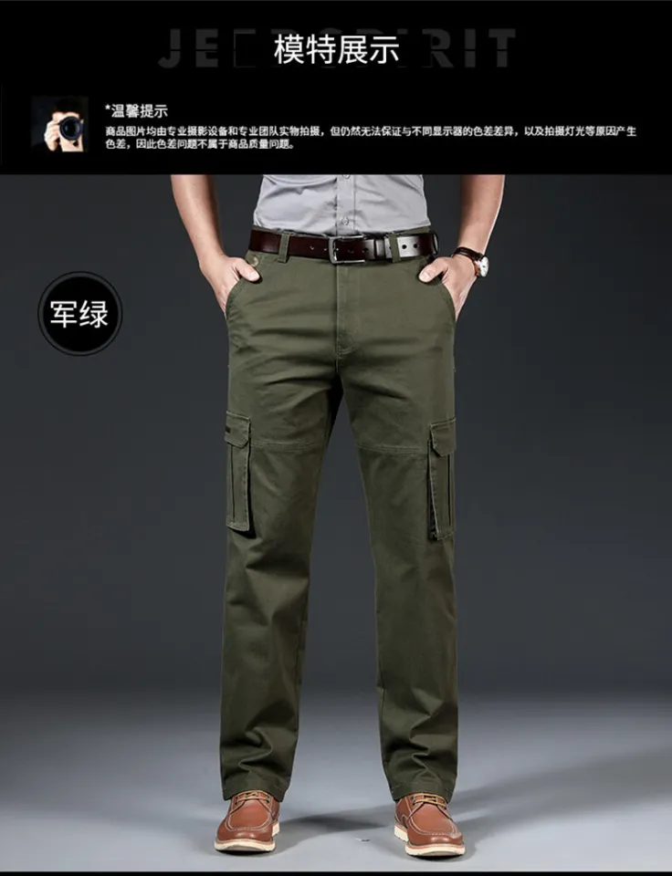 JEEP SPIRIT Men's Pants Trousers Business Multi-pocket Fashion