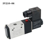 1/8 Ports 3V210-06 2 Positions 3 Ways Pneumatic Solenoid Valve DC 12V 24V AC 110V 220V 1 order Valves