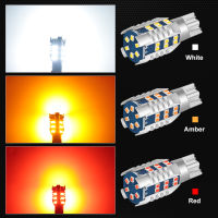 (จุดสินค้า) 2ชิ้น T15ไฟ LED W16W LED C An BUS ไม่มีข้อผิดพลาด912 921 WY16W หลอดไฟสำรองรถย้อนกลับไฟท้ายอัตโนมัติโคมไฟสีเหลืองอำพันสีแดงสีขาว6000KSuggest สั่งซื้อ