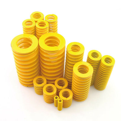 Yellow Small load Die Mold Springs Compression Spring Outer Dia 8 10 12 14 16 18 20 22 25 27mm Length 20 25 30 35 40 45 - 200mm Electrical Connectors