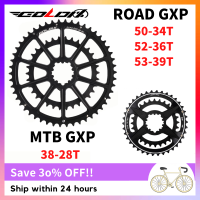 GOLDIX ซี่ล้อจักรยาน GXP แผ่นดิสก์คู่สำหรับ MTB 38-28/36-26T จักรยานเสือหมอบ50-34/52-36/53-39T สำหรับ Shimano/sram X1 X0 X9 Crankset