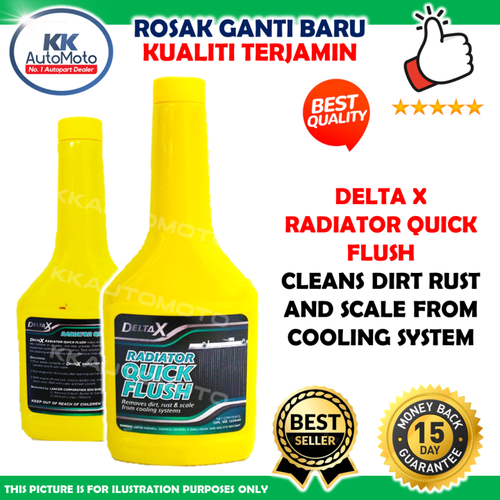 Radiator Flush 335ml Delta X Radiator Quick Flushing Cuci Karat Padu