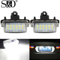 2Pcs Canbus Xenon LED Car Number License Plate Lights Accessories Lamps For Toyota Corolla Camry Prius Yaris White 12V