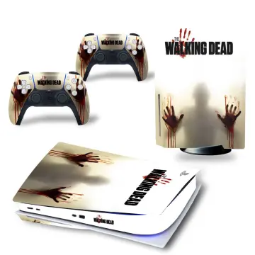 Full Set Skin Decal for PS5 Console Disc Edition,Red Dead