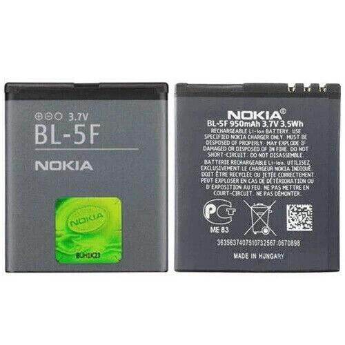 แบตเตอรี่-แท้-nokia-6210-6260-6290-6710-e65-n95-n96-x5-n93i-battery-แบต-bl-5f-950mah-รับประกันนาน-3-เดือน