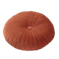 Round Throw Pillow Velvet Pleated Round Pumpkin Throw Pillow Cushion Pillow For Sofa Chair Bed Car Home Decoration