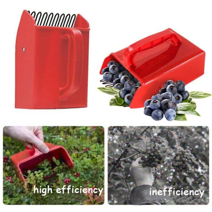 Hughes Picking Blueberry Picker Scoop Ergonomic Handle Berry Pickers