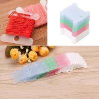 50Pcs Embroidery Floss Craft Thread Bobbin Cross Stitch Storage Holder Plastic E56C