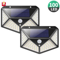 YONUO 100LED ไฟติดผนัง  ไฟสปอร์ตไลท์  เซ็นเซอร์  โคมไฟโซล่าเซลล์ ไฟโซล่าเซล  รีโมท  ไฟสวน โคมไฟถนน  สว่างจ้า  ไฟถนนโซล่าเซลล์  โคมไฟผนังนอก