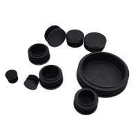 ‘’；【=- Black Plastic Circular Pipe Plug Furniture Leg Plug Anti Slip Feet Protector Pad Plastic Round Tube Cap Plug