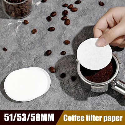กระดาษสีที่กรองกาแฟทรงกลมขนาด51/53/58มม. จำนวน100ชิ้น,กระดาษสีกรองที่จับกาแฟใช้แล้วทิ้งอุปกรณ์ชงกาแฟ