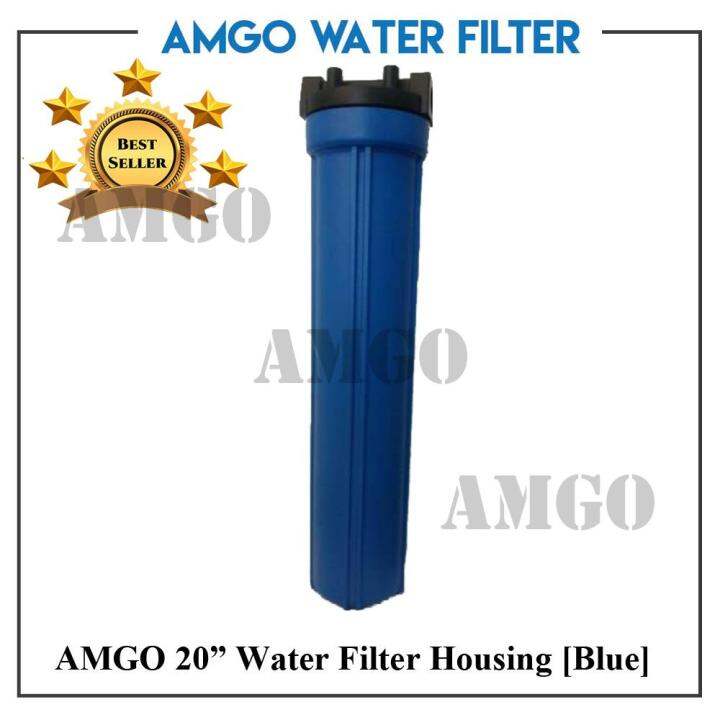 AMGO 20" Blue Casing Water Filter Housing , Restaurant Water Filter