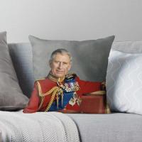 [Dudu home furnishing] King Charles Iii พิมพ์โยนหมอนคลุมบ้านแฟชั่นโยนอะนิเมะเตียงนุ่มโซฟา Waist หมอนแฟชั่นไม่รวม