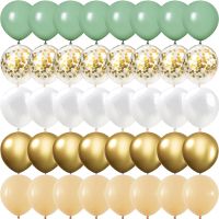 【DT】hot！ 40PCS Gold Balloons Baby Shower Birthday Wedding Decorations Globos