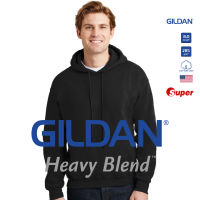 [US Size] GILDAN® ซุปเปอร์ เฮฟวี่เบลนด์ ฮู้ดแบบสวม - ดำ 36C