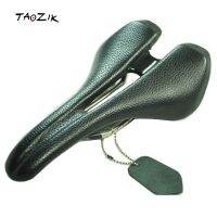 TAOZIK Cattle Real leather Titanium Rail 150 mm Hand Made Hollow BG Classic Mtb Road Bicycle Saddle