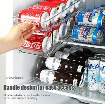 Double-layer Soda Can Organizer For Refrigerator, Pet Beverage Can