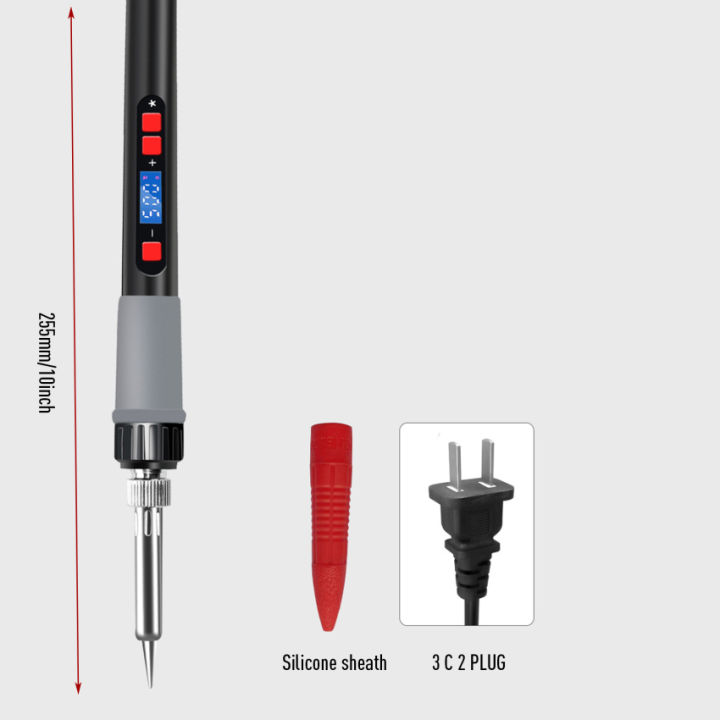 เครื่องเชื่อมเหล็ก80w-เครื่องมือบัดกรีดิจิตอลจอ-lcd-ปรับอุณหภูมิได้แบบคู่เครื่องมือเครืองมือซ่อมโทรศัพท์ปลายเครื่องเชื่อมเหล็ก