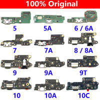 Original สำหรับ Xiaomi redmi 3 3S 4 Pro 4X5 5A 6 6A 7 7A 8 8A 9A 9T 9 10 10A 10C บอร์ดชาร์จ USB Connector Dock Port Flex Cable-harjea4397887