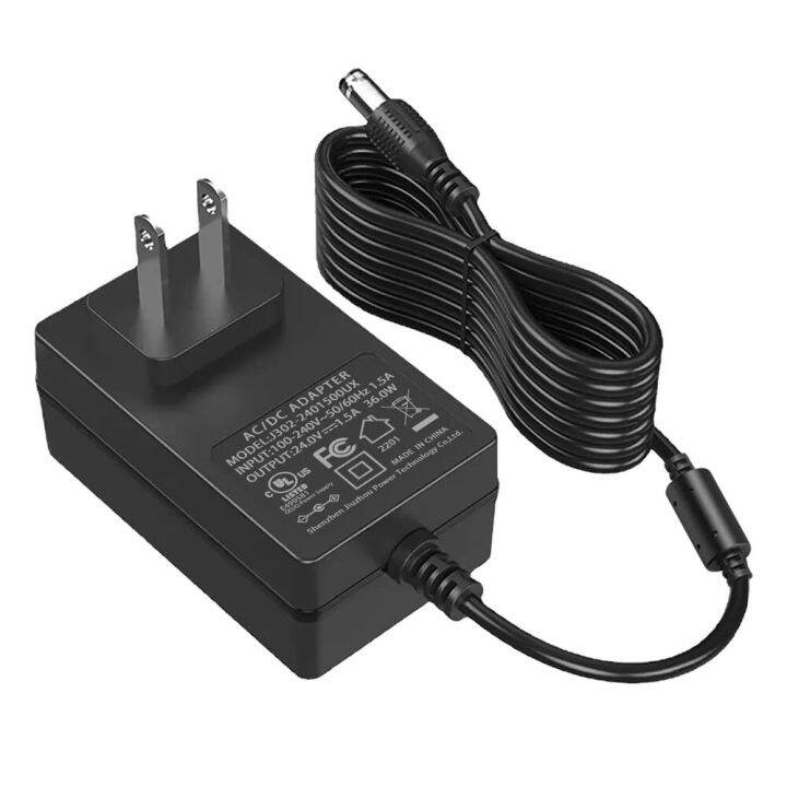 24V 1.5A Power Charger 36W Power Supply Adapter 100V240V AC to DC 24