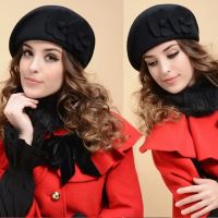 ☒❣✸ 2022 100 Wool Beret Winter Berets Women Winter Felt Beret Floral Women Felt French Beret Beanie Fedora Hat Beanie Winter Flower