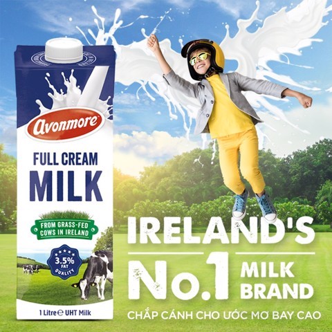 Lốc 4 hộp sữa tươi nguyên chất tiệt trùng avonmore uht full cream milk - ảnh sản phẩm 3