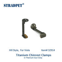 STRAD ไทเทเนียม Chinrest Clamps,Skru Chinrest Dalam ไทเทเนียม Terang dan Kelabu,A Butit,untuk Viola