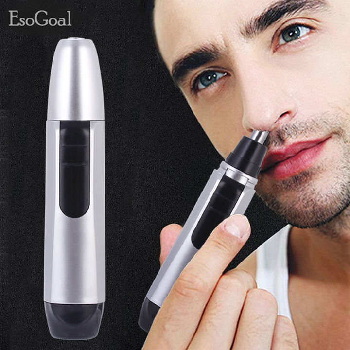 EsoGoal Mini Portable Nose Ears Hair Trimmer Shaver Cutter Safe Clean  Shaving Cutter Nose Hair Remover Clipper with Clean Brush for Men and Women  