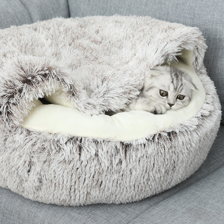 plush-cat-bed-round-cat-cushion-cat-house-2-in-1-warm-cat-basket-sleep-bag-cat-nest-kennel-for-small-dog-cat-dog-bed