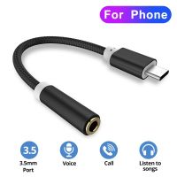 2PCS Type C To 3.5mm Jack Earphone Audio Adapter Aux Cable For Xiaomi Mi 10 Redmi Huawei OPPO Type C To 3.5 Audio Aux Converters Cables