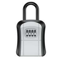 【CW】 Lock 4-Digit Combination Security Keys Storage Wall Mounted Password Outdoor Safe