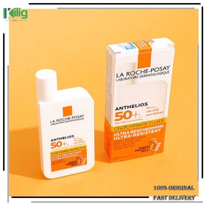 sunscreen 【On Hand】La RochePosay Anthelios Invisible Fluid Sunscreen Sunblock SPF50+ PA