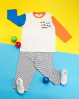 [New Arrival] BABBLE ชุดนอนเด็ก แขนยาวขายาว แบบสวมหัว อายุ 3 ปี ถึง 9 ปี คอลเลคชั่น Play day (BSL)