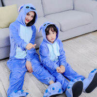 Christmas Kigurumi ชุดนอนอะนิเมะคอสเพลย์เครื่องแต่งกายการ์ตูน Onesie ฮาโลวีนครอบครัว Flannel Jumpsuits Full Body Pijama