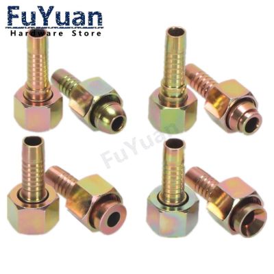 1pcs Withhold Type Tubing High Pressure Hydraulic Fitting Metric M12-M36 to Pipe 6mm-19mm Barbed Tube Joint Connector