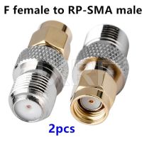 ตัวเชื่อมต่อ Jxrf 2ชิ้นอะแดปเตอร์โคแอ็กซ์ Rf โคซายน์ประเภท F แจ็คตัวเมียตัวเชื่อมต่อ Sma ปลั๊กตัวผู้ตรง F กับขั้วต่อ Sma