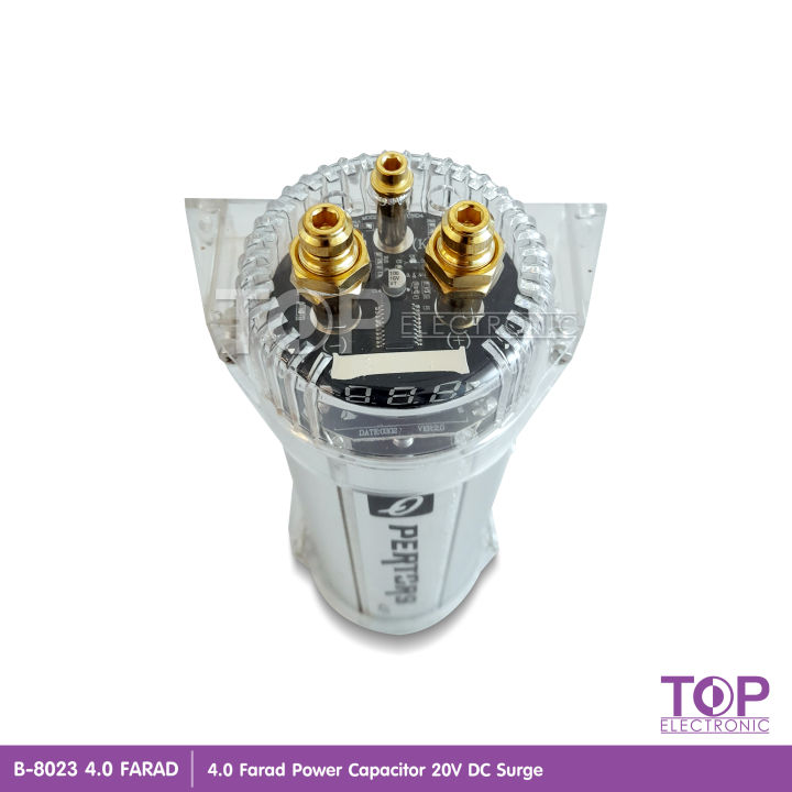 top-b-8023-4-0farad-คาปาซิเตอร์-คาปารถยนต์-ตัวสำรองไฟ-qpertors-high-performance-4-0farad-capacitorn-มีให้เลือก2รุ่น