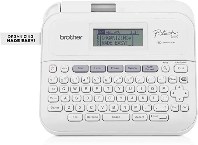 Brother P-Touch PT-D410 Home / Office Advanced Label Maker | Connect via  USB to Create and Print on TZe Label Tapes up to ~3/4 inch | Lazada PH