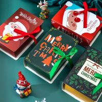 【YF】۩㍿✾  4Pcs Book Boxes Claus Navidad Natal Noel Decoration 2023