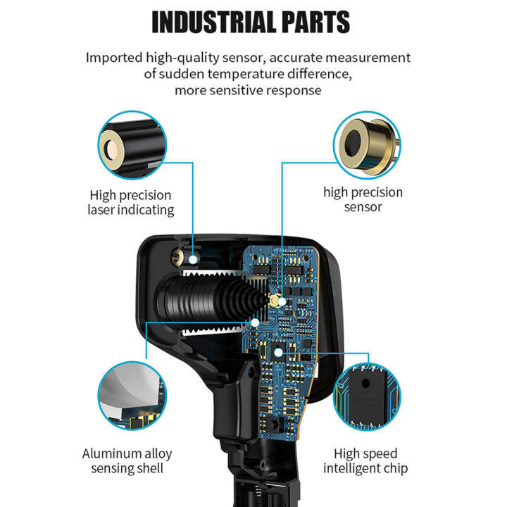 kkmoon-50-400-c-handheld-non-contact-digital-lcd-เครื่องวัดอุณหภูมิอินฟาเรดอุตสาหกรรม-ir-ไพโรมิเตอร์ทดสอบอุณหภูมิพร้อมตัวเปล่งรังสีปรับได้