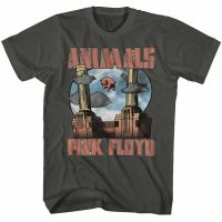 Mens Summer T-shirt Pink Floyd Animals Smoke T-Shirt Hip hop Cotton for Mens  V7RB