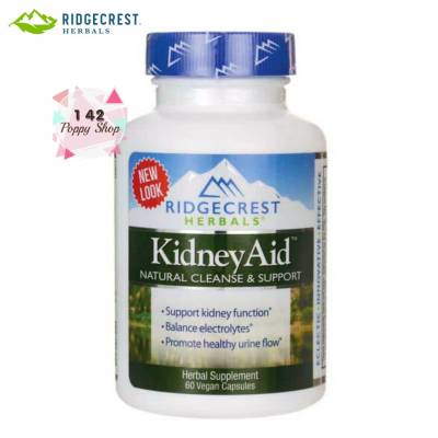 สมุนไพรบำรุงไต Ridgecrest Herbals Kidney Aid 60 Veg Capsules