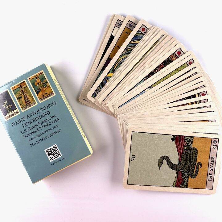 cw-pixies-astounding-lenormand-cards-leisure-table-game-fortune-telling-prophecy-with-pdf-guidebook