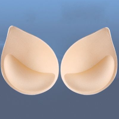 1 Pair Sexy Bikini Padding Insert Removeable Womens Bra Pads Brassier Breast Enhancer Chest Push Up Cups for Swimsuit