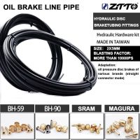 2.5m Long ZTTO / Chasing BH59 BH90 Tubing Set 5mm MTB Bicycle Brake Hosing Cable Set For SHIMANO Hydraulic Disc Brake Hose