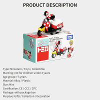 Takara Tomy Tomica Scale รถจักรยานยนต์รุ่น Mickey Xmas Kids Room Decor รถสะสมของขวัญของเล่นสำหรับชายหญิง