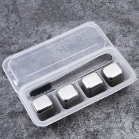 Food Grade 304 Stainless Steel Quick Frozen Ice Cubes Reusable Cooler Stones for Whisky Beer Wine Cooler Bar Utensils Keep Cold